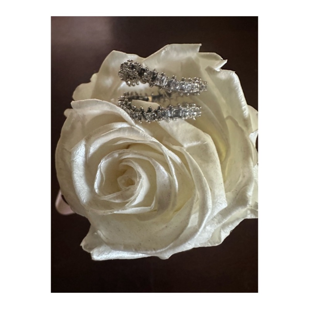 Kendra Scott Silver Beck Wrap Ring. Size 6

It is missing a stone ….